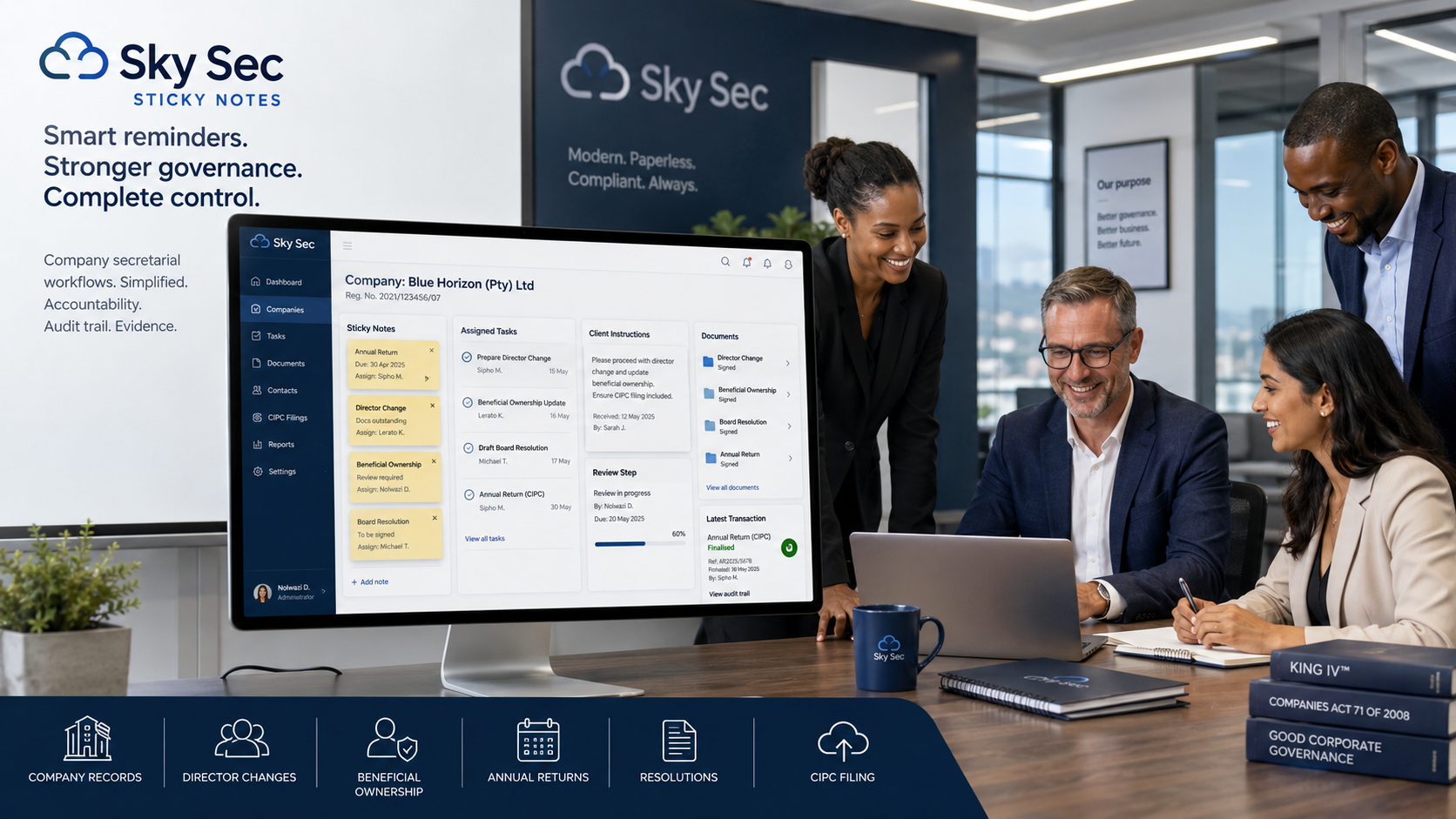 Sky Sec Sticky Notes — smart reminders, stronger governance, complete control